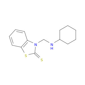 2(3H)-Benzothiazolethione, 3-[(cyclohexylamino)methyl]-