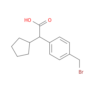 2-(4-(Bromomethyl)phenyl)-2-cyclopentylpropanoic acid