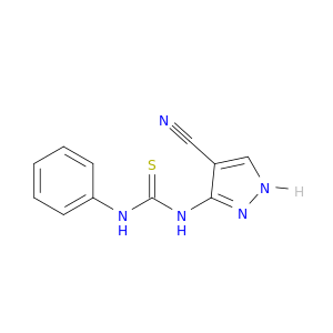 Thiourea, N-(4-cyano-1H-pyrazol-3-yl)-N'-phenyl-