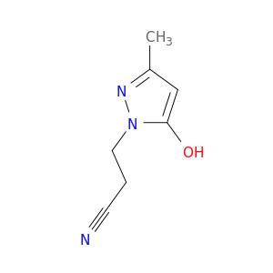 1H-Pyrazole-1-propanenitrile, 5-hydroxy-3-methyl-