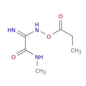 Acetamide, 2-imino-N-methyl-2-[(1-oxopropoxy)amino]-