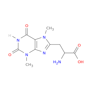 1H-Purine-8-propanoicacid, a-amino-2,3,6,7-tetrahydro-3,7-dimethyl-2,6-dioxo-