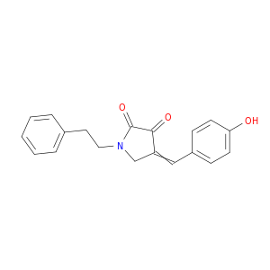 4-[(4-羟基苯基)亚甲基]-1-(2-苯基乙基)-2,3-吡咯烷二酮