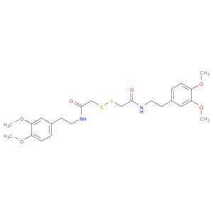 Acetamide, 2,2'-dithiobis[N-[2-(3,4-dimethoxyphenyl)ethyl]-
