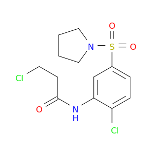 3-氯-N-[2-氯-5-(1-吡咯烷基磺酰基)苯基]丙烷酰胺