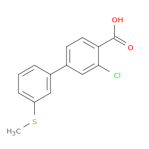 2-Chloro-4-(3-methylthiophenyl)benzoic acid