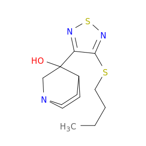 1-Azabicyclo[2.2.2]octan-3-ol, 3-[4-(butylthio)-1,2,5-thiadiazol-3-yl]-