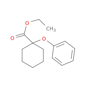 Cyclohexanecarboxylicacid, 1-phenoxy-, ethyl ester