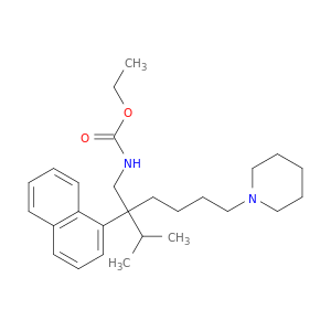 ETHYL N-[2-NAPHTHALEN-1-YL-6-(PIPERIDIN-1-YL)-2-PROPAN-2-YL-HEXYL]CARBAMATE