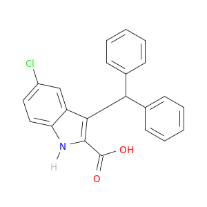 1H-Indole-2-carboxylicacid, 5-chloro-3-(diphenylmethyl)-