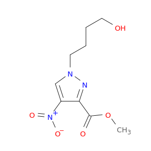 1H-Pyrazole-3-carboxylic acid, 1-(4-hydroxybutyl)-4-nitro-, methyl ester