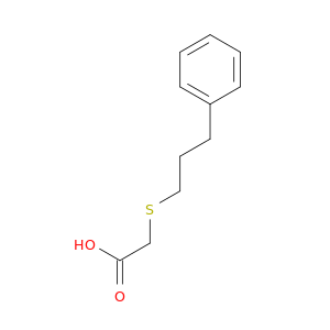 2-[(3-phenylpropyl)sulfanyl]acetic Acid