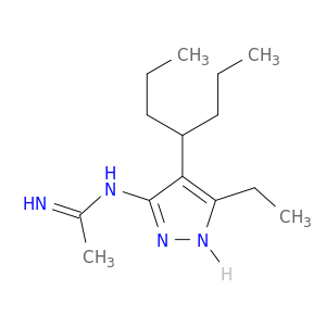 Ethanimidamide, N-[5-ethyl-4-(1-propylbutyl)-1H-pyrazol-3-yl]-