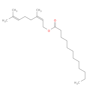 Dodecanoic acid, (2Z)-3,7-dimethyl-2,6-octadienyl ester