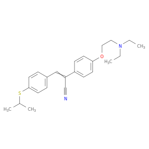 Benzeneacetonitrile,4-[2-(diethylamino)ethoxy]-a-[[4-[(1-methylethyl)thio]phenyl]methylene]-, hydrochloride (1:1)