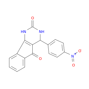 1H-Indeno[1,2-d]pyrimidine-2,5-dione, 3,4-dihydro-4-(4-nitrophenyl)-