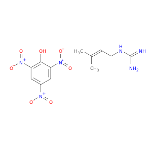 Guanidine, (3-methyl-2-butenyl)-, compd. with 2,4,6-trinitrophenol (1:1)