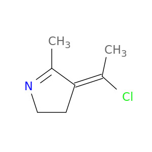 2H-Pyrrole, 4-(1-chloroethylidene)-3,4-dihydro-5-methyl-, (E)-