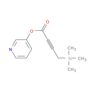 2-Butynoic acid, 4-(trimethylsilyl)-, 3-pyridinyl ester