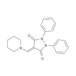 1,2-diphenyl-4-(piperidin-1-ylmethylidene)pyrazolidine-3,5-dione