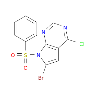 6-溴-4-氯-7-(苯磺酰基)-7H-吡咯并[2,3-d]嘧啶