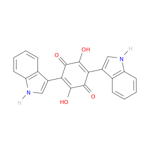 2,5-CYCLOHEXADIENE-1,4-DIONE, 2,5-DIHYDROXY-3,6-DI-1H-INDOL-3-YL-
