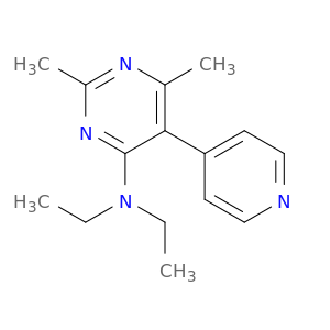 4-Pyrimidinamine, N,N-diethyl-2,6-dimethyl-5-(4-pyridinyl)-