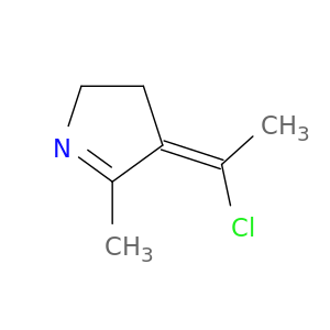 2H-Pyrrole, 4-(1-chloroethylidene)-3,4-dihydro-5-methyl-, (Z)-