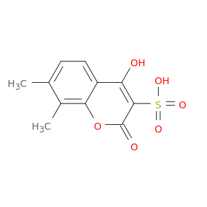 2H-1-Benzopyran-3-sulfonic acid, 4-hydroxy-7,8-dimethyl-2-oxo-