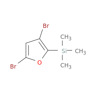 Silane, (3,5-dibromo-2-furanyl)trimethyl-