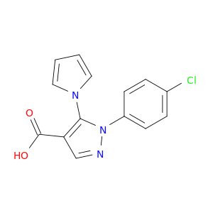 1-(4-氯苯基)-5-(1H-吡咯-1-基)-1H-吡唑-4-羧酸