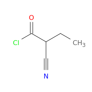 Butanoyl chloride, 2-cyano-