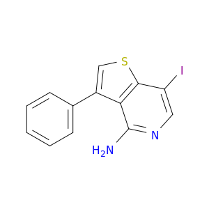 Thieno[3,2-c]pyridin-4-amine, 7-iodo-3-phenyl-