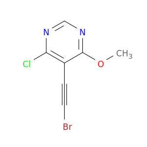 Pyrimidine, 5-(bromoethynyl)-4-chloro-6-methoxy-
