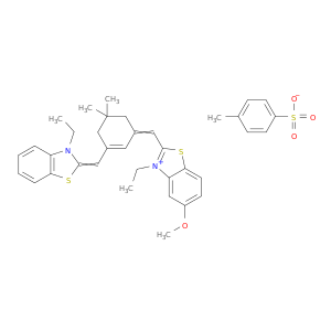 3-ETHYL-2-[(3-([3-ETHYL-1,3-BENZOTHIAZOL-2(3H)-YLIDENE]METHYL)-5,5-DIMETHYL-2-CYCLOHEXEN-1-YLIDENE)METHYL]-5-METHOXY-1,3-BENZOTHIAZOL-3-IUM 4-METHYLBENZENESULFONATE