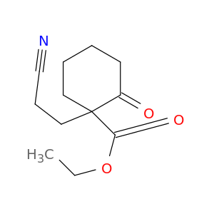 Cyclohexanecarboxylic acid, 1-(2-cyanoethyl)-2-oxo-, ethyl ester