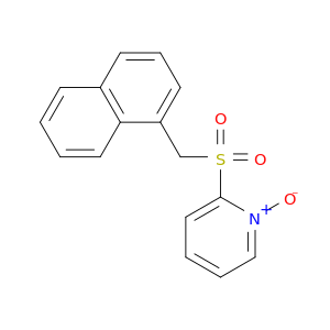 Pyridine, 2-[(1-naphthalenylmethyl)sulfonyl]-, 1-oxide
