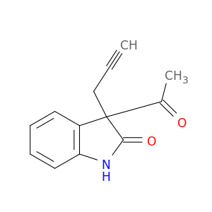 2H-Indol-2-one, 3-acetyl-1,3-dihydro-3-(2-propynyl)-