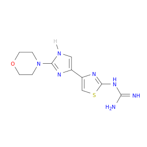 Guanidine, [4-[2-(4-morpholinyl)-1H-imidazol-4-yl]-2-thiazolyl]-
