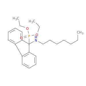 Phosphonic acid, [9-(heptylamino)-9H-fluoren-9-yl]-, diethyl ester