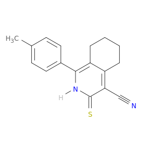 3-Mercapto-1-p-tolyl-5,6,7,8-tetrahydro-isoquinoline-4-carbonitrile