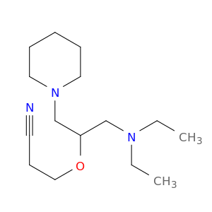 Propanenitrile, 3-[1-[(diethylamino)methyl]-2-(1-piperidinyl)ethoxy]-