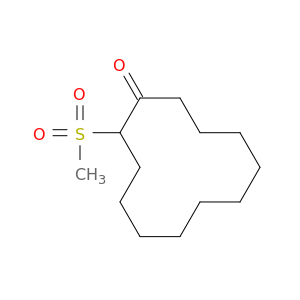 Cyclododecanone, 2-(methylsulfonyl)-