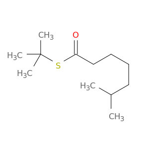 Heptanethioic acid, 6-methyl-, S-(1,1-dimethylethyl) ester