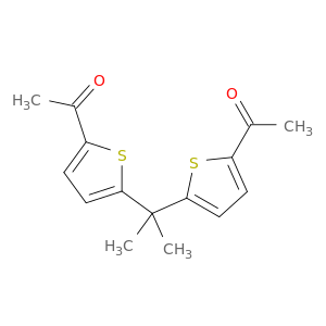 Ethanone, 1,1'-[(1-methylethylidene)di-5,2-thiophenediyl]bis-