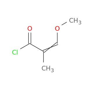 2-Propenoyl chloride, 3-methoxy-2-methyl-