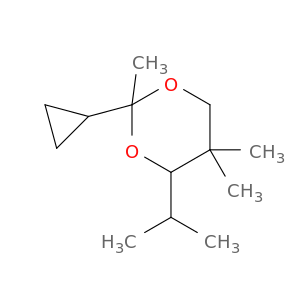 1,3-Dioxane, 2-cyclopropyl-2,5,5-trimethyl-4-(1-methylethyl)-