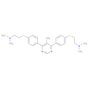 Ethanamine,2,2'-[(5-methyl-4,6-pyrimidinediyl)bis(4,1-phenylenethio)]bis[N,N-dimethyl-,conjugate diacid (9CI)