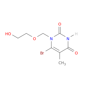 2,4(1H,3H)-Pyrimidinedione,6-bromo-1-[(2-hydroxyethoxy)methyl]-5-methyl-