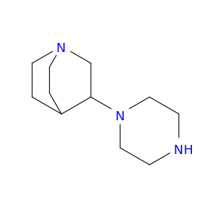 1-Azabicyclo[2.2.2]octane, 3-(1-piperazinyl)-